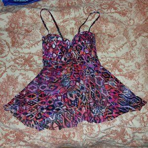 two-piece bathing suit top